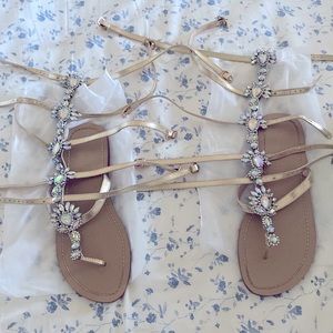 Crystal sandals